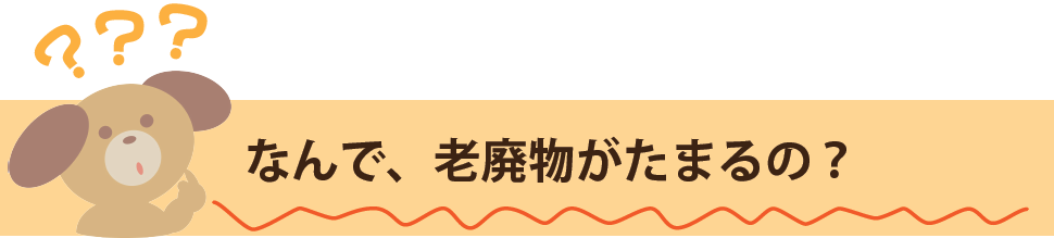 なんで老廃物がたまるの？